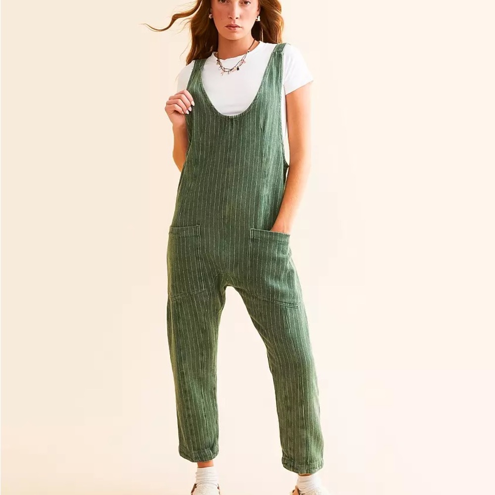 Free People High Roller Overall Jumpsuit